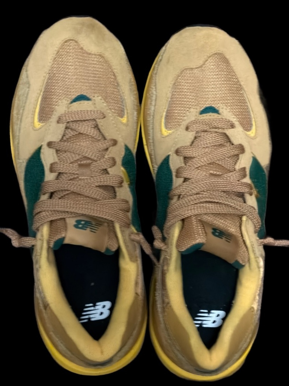 New Balance 57/40  Brown Green Yellow Men's Sneakers Men’s size 10.5 EUC - Picture 6 of 7